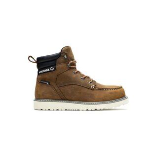 Wolverine Men's Trade Wedge Brown Waterproof Steel   Toe   6   "   Work Boot